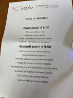 Crota Piemunteisa menu