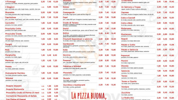 Pizzeria Panarea menu