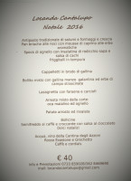 Locanda Cantalupo menu