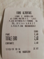 Forno Cioni E Ghibellini menu