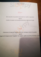 Casa Matilda menu