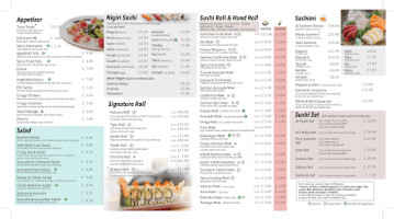 Sushi Japan menu