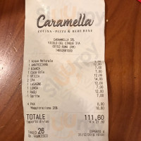 Caramella menu