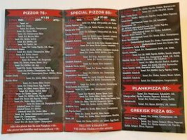 Ralfs Nya Pizzeria menu