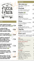 Puccia&pasta menu