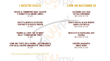 Pescotto menu