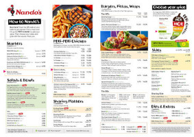 Nando's menu