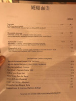 Hostaria Al 31 menu