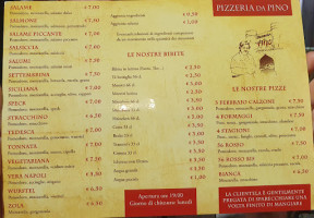 Pizzeria Ravecca Da Pino menu