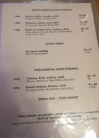 Restaurace Penzion Selský Dvůr menu