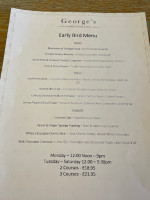 George's Dining Room And menu