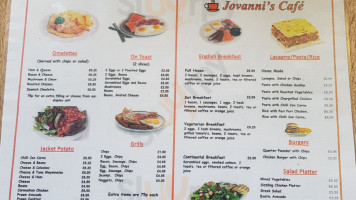 Giovanni's Cafe menu