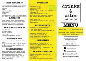 Drinks Bites At 35 menu