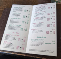 Mason's Arms menu