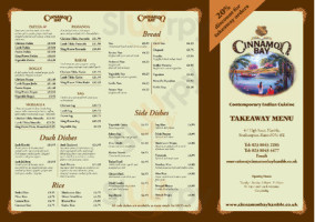 Cinnamon Bay menu