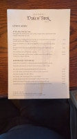 Duke Of York menu