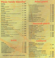 A Tutta Pizza menu