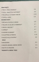 Cucinamica menu