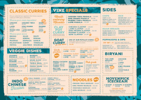 The Vine menu