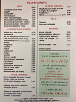 Pizzeria L'oca Bianca menu