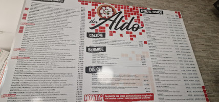 Pizzeria Da Aldo 4 Di Lazar Sorin Marian menu