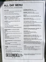 Galleries Cafe menu