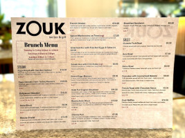 Zouk Teabar Grill menu