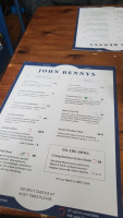 John Benny's Pub menu