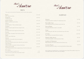 That's Amore menu