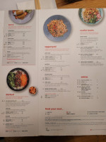 Wagamama Norwich menu