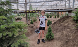 Indoor Mountainbike outside