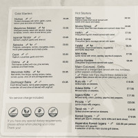 Aspendos menu