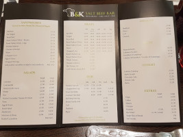 B&k Salt Beef menu