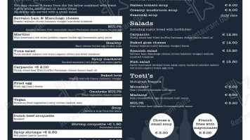 Brasserie Nul76 menu