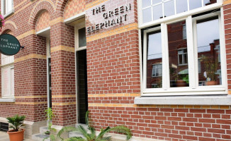 The Green Elephant Hostel outside