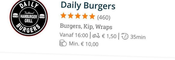 Daily Burgers inside