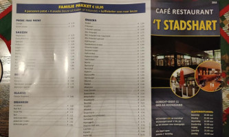 Cafe 't Stadshart Sappemeer menu