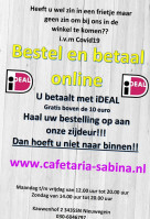 Cafetaria Sabina “de Doorslag” food