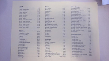 Rest-o-snack menu