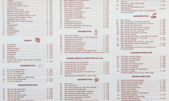 Chinees Indisch Hong Kong menu