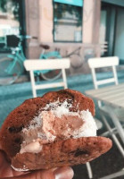 Parlor Café Ice Cream Cookie Sandwiches outside