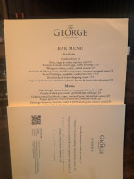 The George On The Strand menu