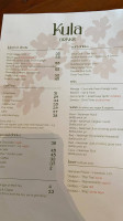 We Are Kula Cv Rotterdam menu