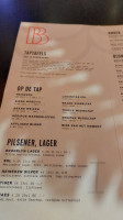 Beers Barrels Rotterdam menu