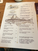 The Kings Arms menu