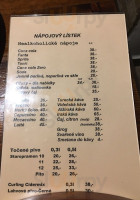 Hospoda U Čera menu