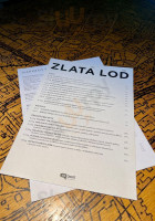 Zlatá Lod menu