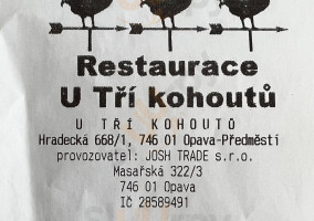 U Tří Kohoutů outside