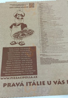 Pizza Papa Cipolla menu