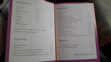 Café 't Uytje menu